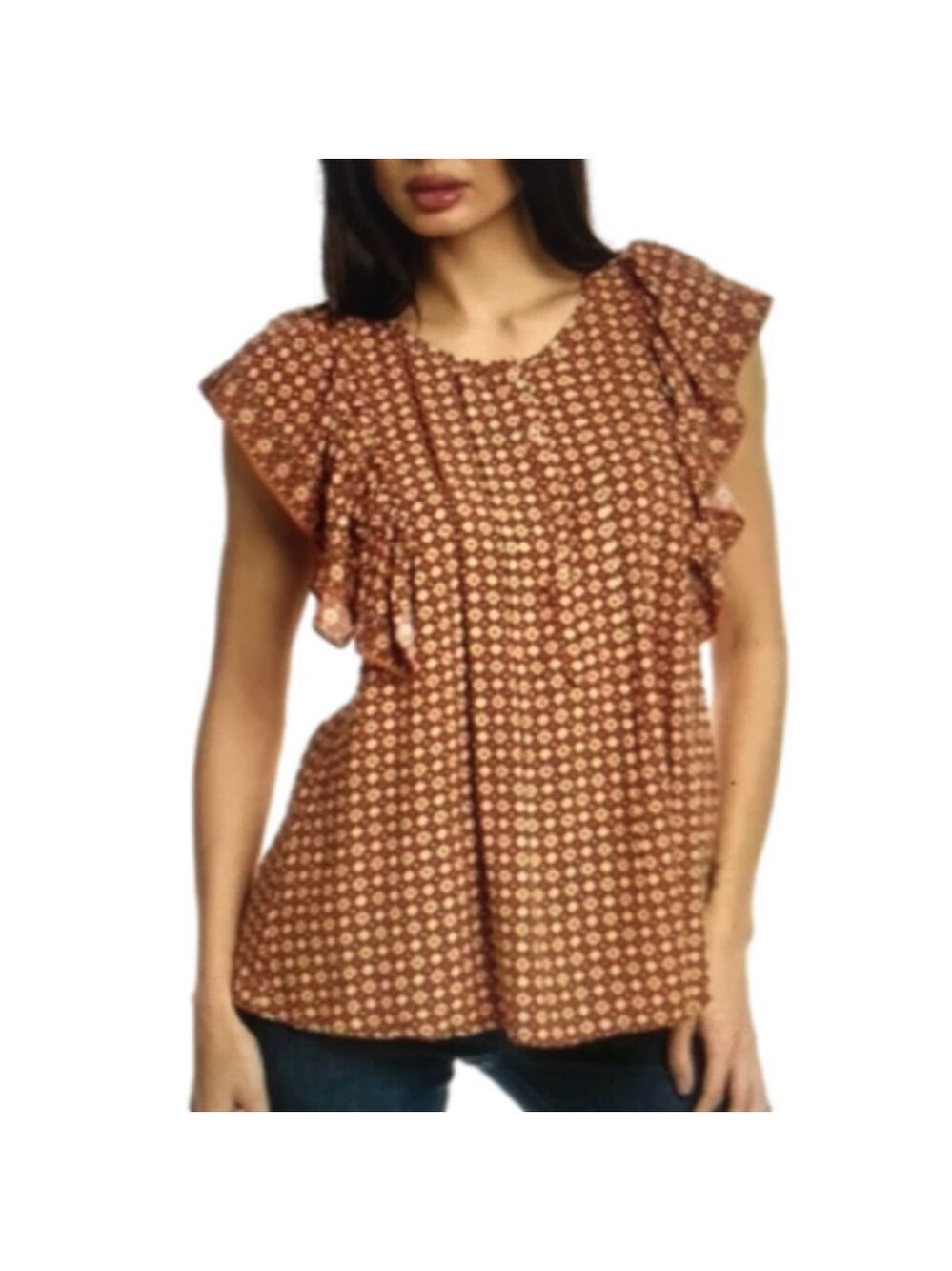 NWT Max Studio Printed Top Sz XS
